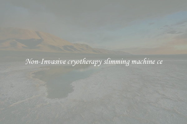 Non-Invasive cryotherapy slimming machine ce
