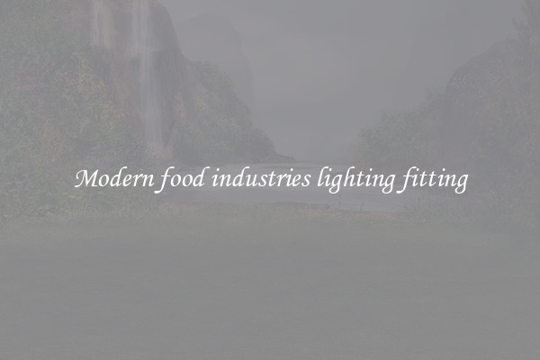Modern food industries lighting fitting