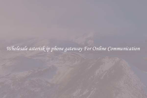 Wholesale asterisk ip phone gateway For Online Communication 