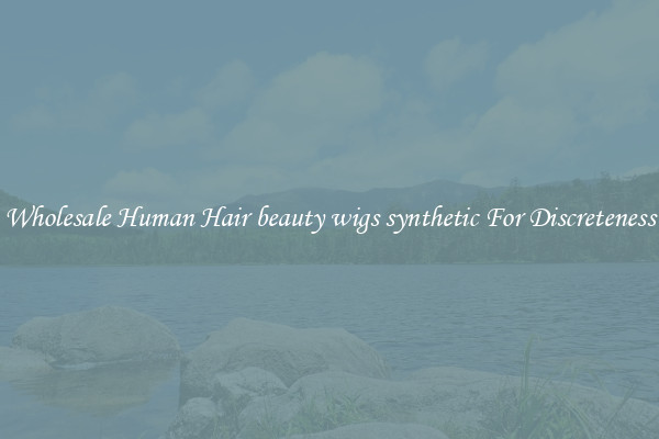 Wholesale Human Hair beauty wigs synthetic For Discreteness