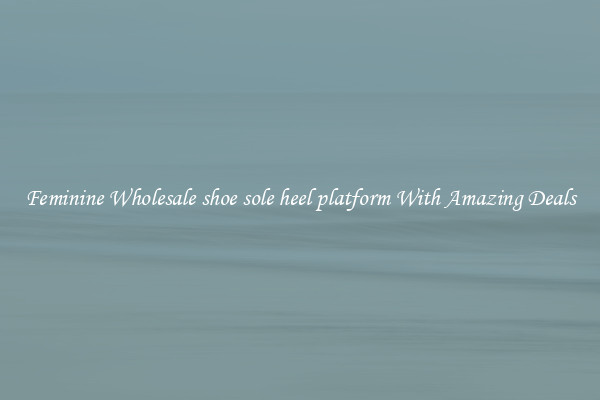Feminine Wholesale shoe sole heel platform With Amazing Deals