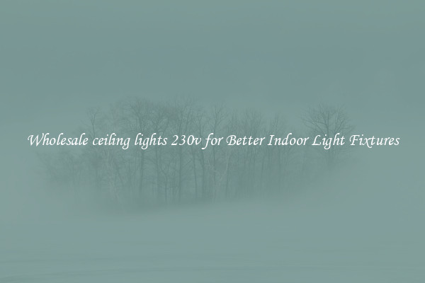 Wholesale ceiling lights 230v for Better Indoor Light Fixtures