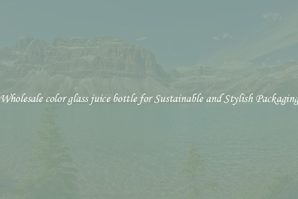Wholesale color glass juice bottle for Sustainable and Stylish Packaging