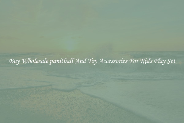 Buy Wholesale panitball And Toy Accessories For Kids Play Set