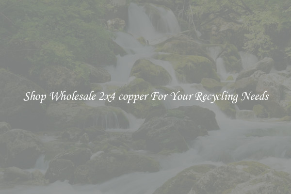 Shop Wholesale 2x4 copper For Your Recycling Needs