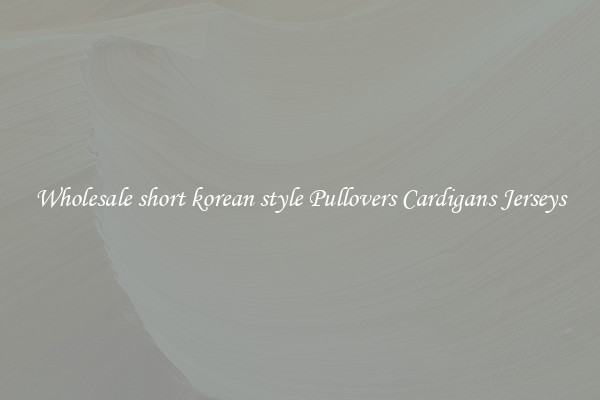 Wholesale short korean style Pullovers Cardigans Jerseys