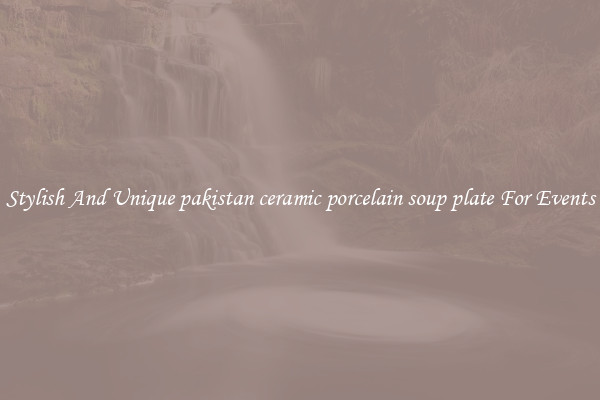 Stylish And Unique pakistan ceramic porcelain soup plate For Events