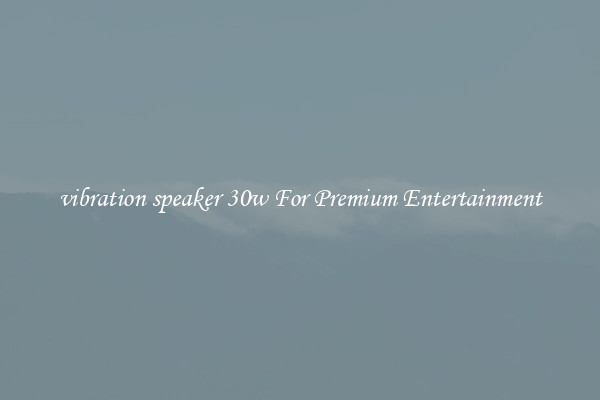 vibration speaker 30w For Premium Entertainment