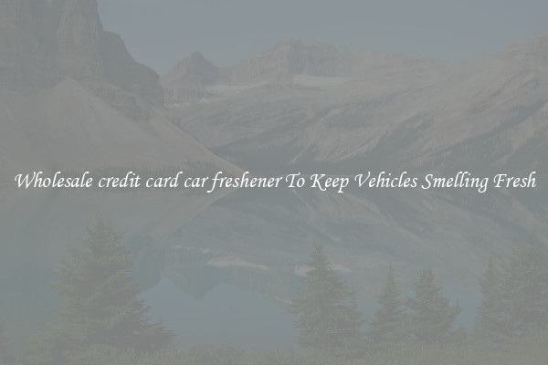 Wholesale credit card car freshener To Keep Vehicles Smelling Fresh