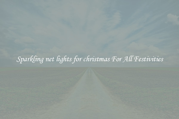 Sparkling net lights for christmas For All Festivities