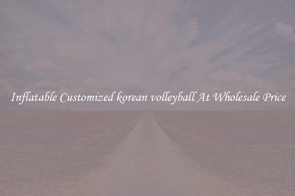Inflatable Customized korean volleyball At Wholesale Price