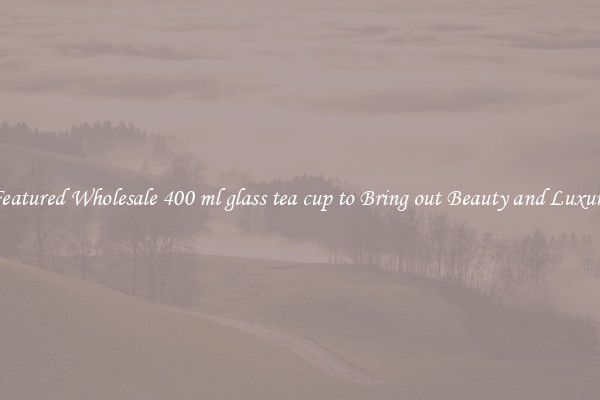 Featured Wholesale 400 ml glass tea cup to Bring out Beauty and Luxury